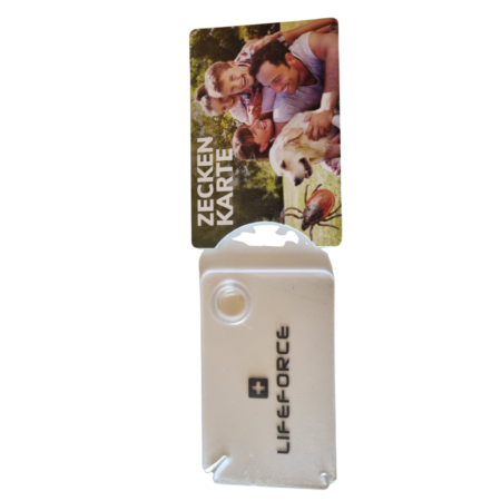 Carte anti-tiques avec loupe